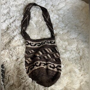 Made in Columbia- Stylish Brown Patterned Women’s Bag (100% Wool)
